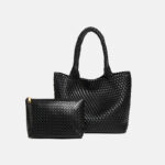 Women's Minimalist Woven Tote Bag