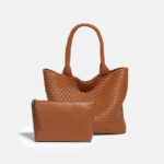 Women's Minimalist Woven Tote Bag