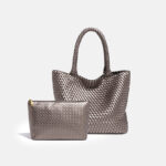 Women's Minimalist Woven Tote Bag