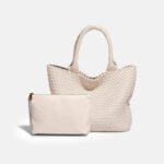 Women's Minimalist Woven Tote Bag