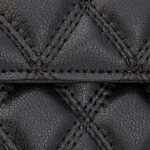 Women's Quilted Genuine Leather Lock Chain Crossbody Bag