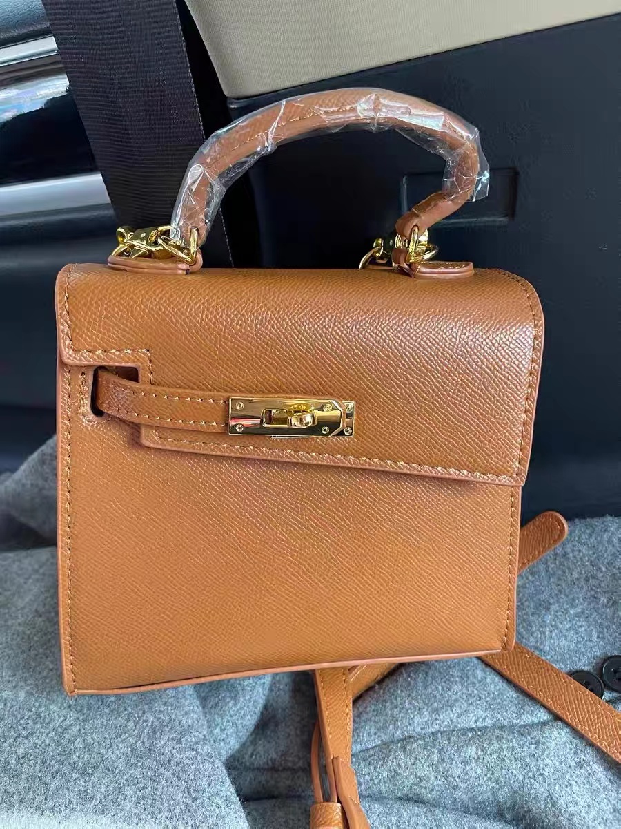 Damen Echtes Leder Unregelmäßige Doppelklappe Satchel Taschen photo review