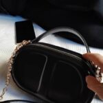 Women's Genuine Leather Minimalist Oval Box Crossbody Chain Handbag photo review