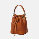 Women's Genuine Leather Vintage Shoulder Bucket Bag