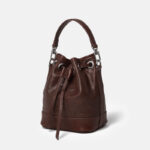 Women's Genuine Leather Vintage Shoulder Bucket Bag