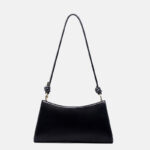 Women's Minimalist Genuine Leather Baguette Shoulder Bag