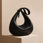 Women's Minimalist Genuine Leather Lychee Texture Shoulder Hobo Bag