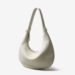 Women's Minimalist Genuine Leather Lychee Texture Shoulder Hobo Bag