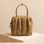 Women's Minimalist Genuine Leather Pleated Cloud Handbag