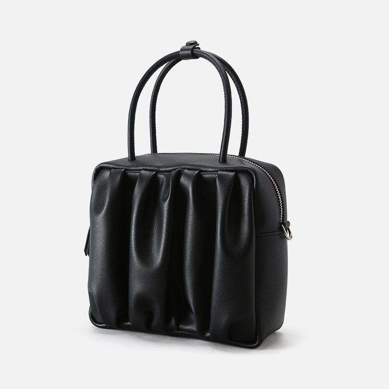 Sac à main Minimalist Genuine Leather Pleated Cloud Handbag de la femme