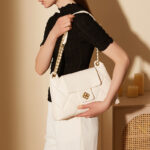 Women's Quilted Leather Vintage Chain Shoulder Bag