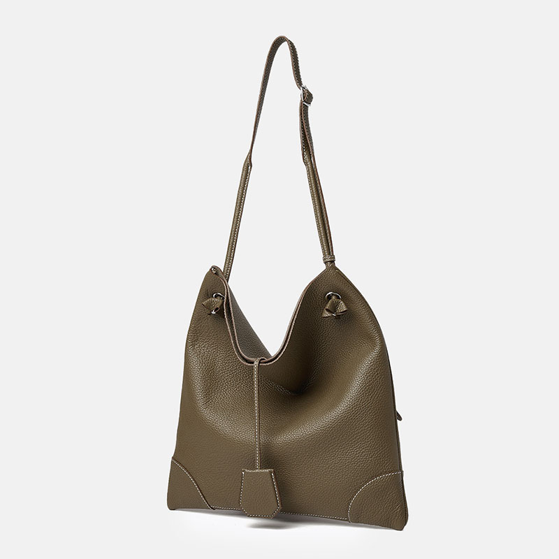 Sac fourre-tout en cuir véritable pour femmes