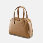 Women's Vintage Minimalist  Leather Top Handle Bag