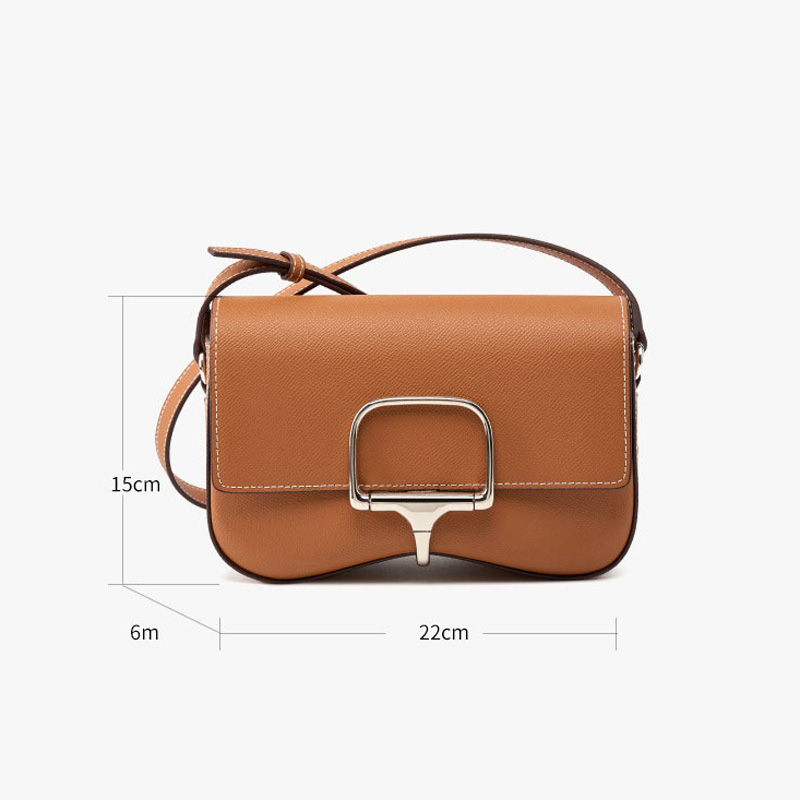 Sac à bandoulière en cuir véritable pour femmes