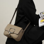 Sac à bandoulière en cuir véritable pour femmes