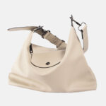 Women's Leather Zip Shoulder Hobo Bag