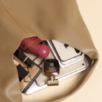 Women's Minimalist Leather Single Shoulder Hobo Bag