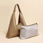 Women's Minimalist Leather Single Shoulder Hobo Bag