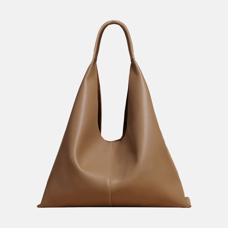 Women's Minimalist Leather Single Shoulder Hobo Bag