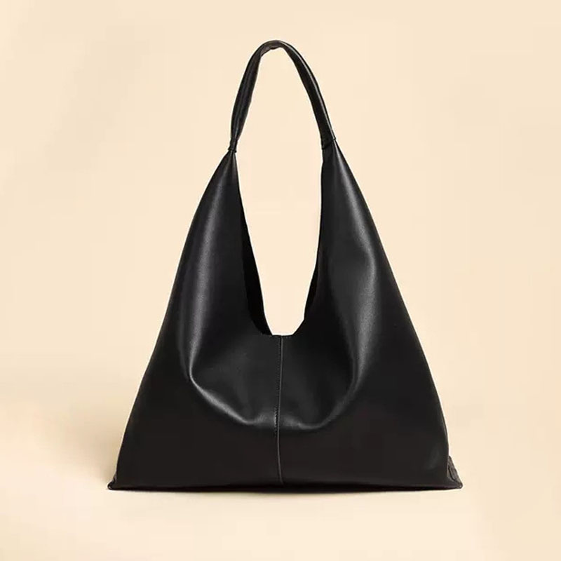 Women's Minimalist Leather Single Shoulder Hobo Bag