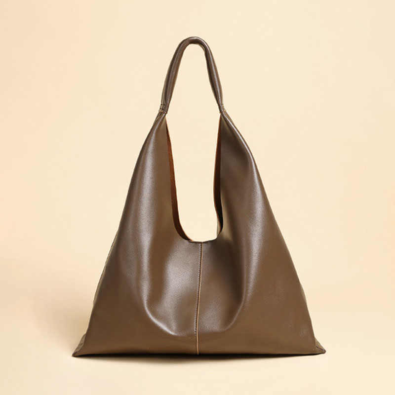 Sac hobo en cuir à épaule unique pour femmes, minimaliste