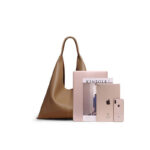Women's Minimalist Leather Single Shoulder Hobo Bag