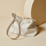 Women's Minimalist Leather Zip-Top Hobo Shoulder Bag