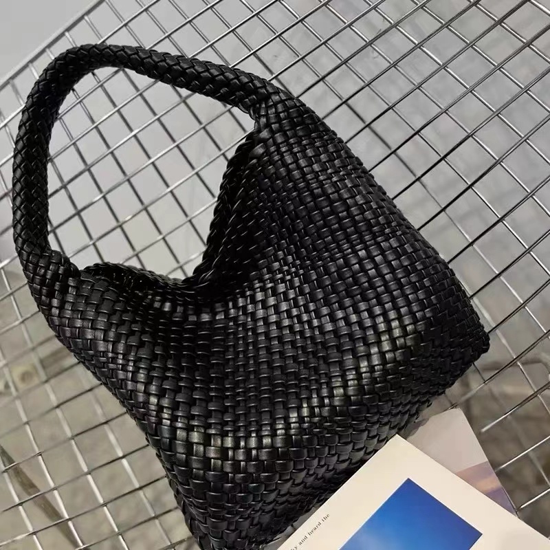 Women's Minimalist Woven PU Material Shoulder Tote Bag photo review