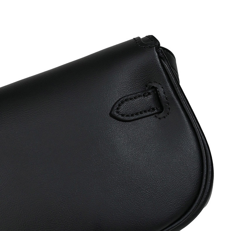 Sacoche en cuir véritable pour femmes avec fermeture à clé