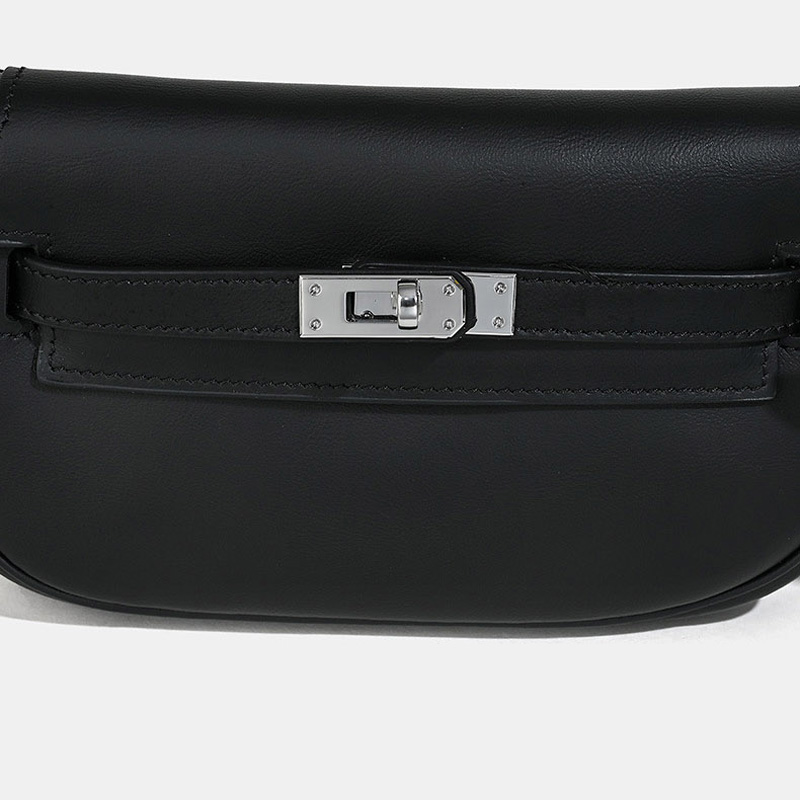 Sacoche en cuir véritable pour femmes avec fermeture à clé