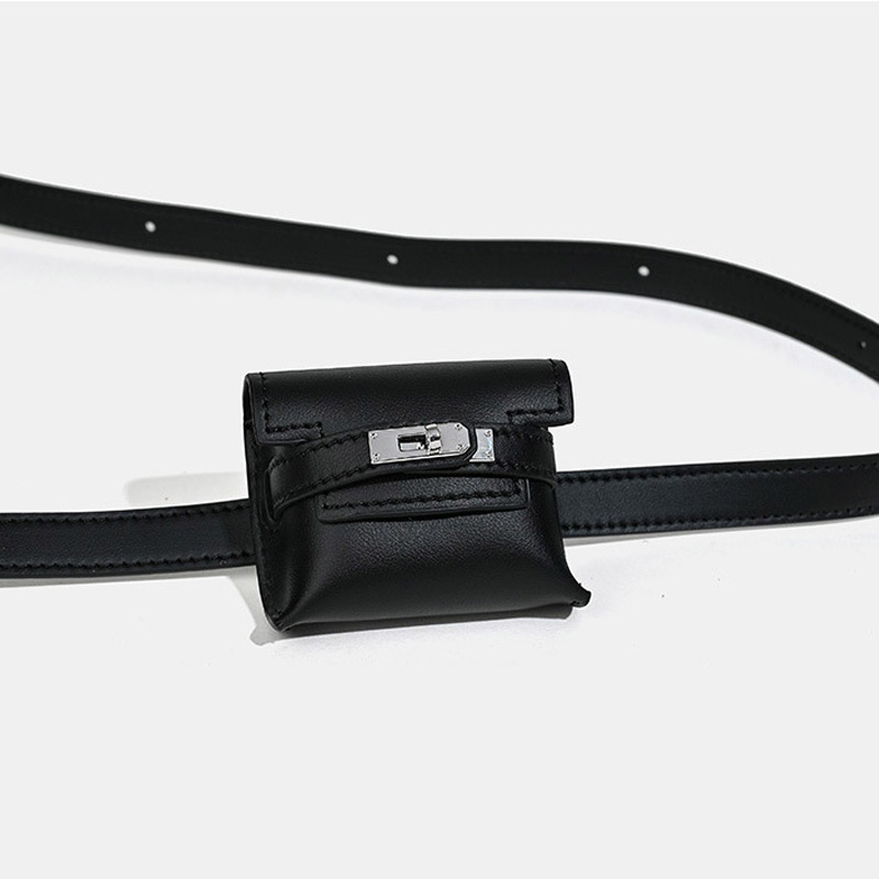 Sacoche en cuir véritable pour femmes avec fermeture à clé