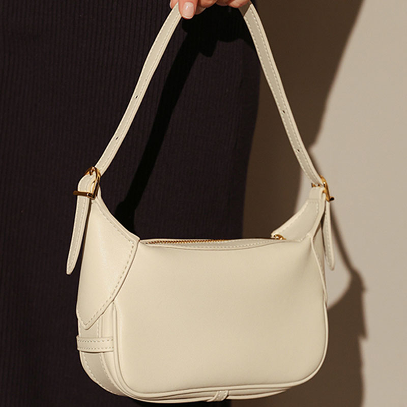Women's Genuine Leather Dumpling-Shaped Shoulder Bag