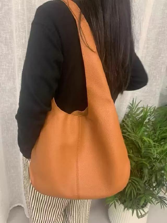 Sacs hobo en cuir souple pleine fleur pour femmes photo review