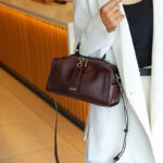 Women's Caramel Brown Vintage Genuine Leather Crossbody Handbag