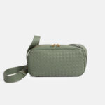 Sac à bandoulière en cuir véritable tissé en forme d'oreiller pour femmes