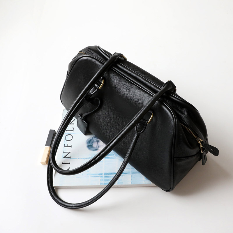 Sac à main en cuir véritable minimaliste pour femmes
