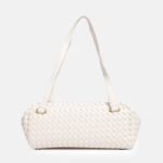 Women's Minimalist Woven Genuine Leather Shoulder Bag