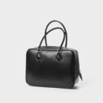 Women's Vintage Genuine Leather Bowling Handbag