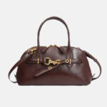 Women's Vintage Genuine Leather Shell-Shaped Top Handle Bag