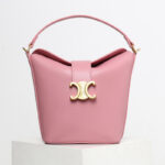 Sac à main vintage en cuir véritable Triomphe à fermoir pour femmes