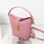 Sac à main vintage en cuir véritable Triomphe à fermoir pour femmes