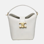 Sac à main vintage en cuir véritable Triomphe à fermoir pour femmes