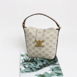 Sac à main vintage en cuir véritable Triomphe à fermoir pour femmes
