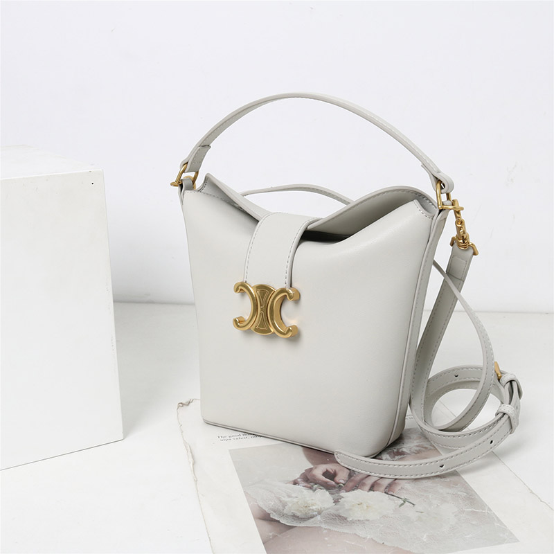 Sac à main vintage en cuir véritable Triomphe à fermoir pour femmes