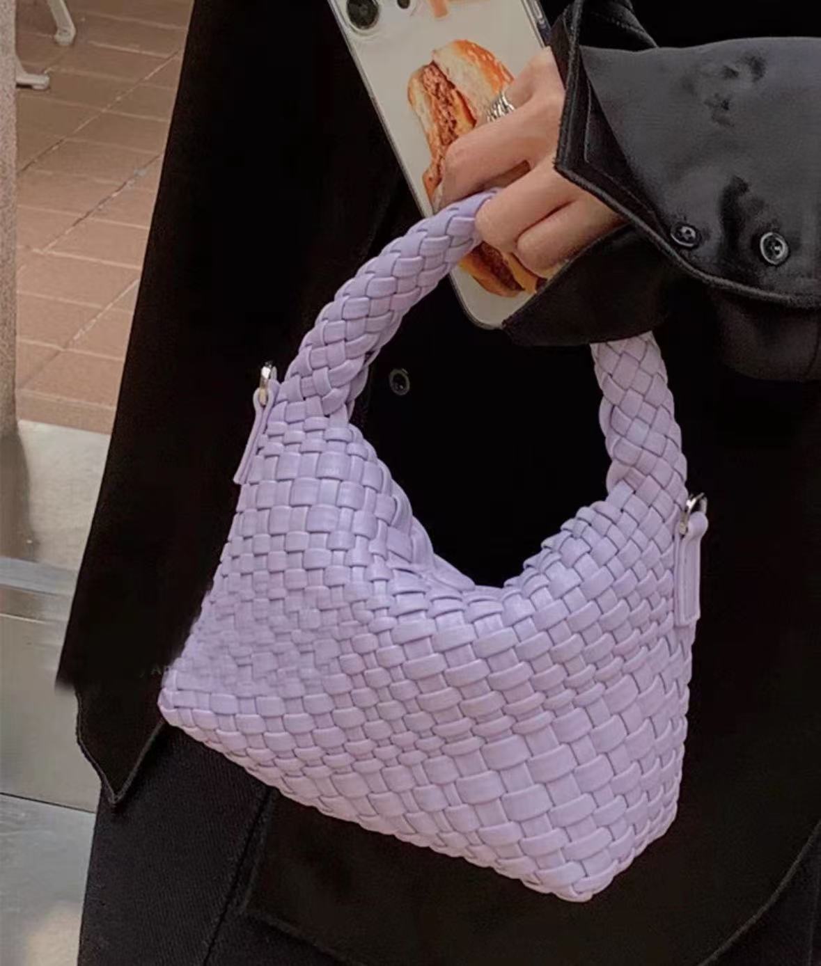 Geflochtene Damen Henkeltaschen mit Schulterriemen photo review
