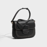 Damen Crossbody Satteltasche aus echtem Leder