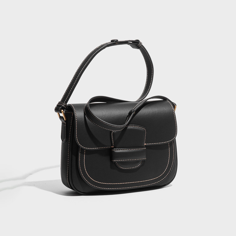 Damen Crossbody Satteltasche aus echtem Leder