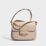 Damen Crossbody Satteltasche aus echtem Leder