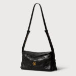 Damen Echtes Leder Kissenförmige Crossbody Umhängetasche