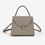 Minimalistische Damen Leder Schloss-Verschluss Crossbody Top Handle Tasche
